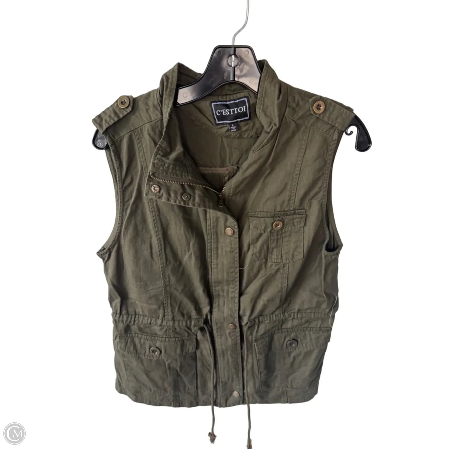 Vest Other By Cme In Green, Size: L