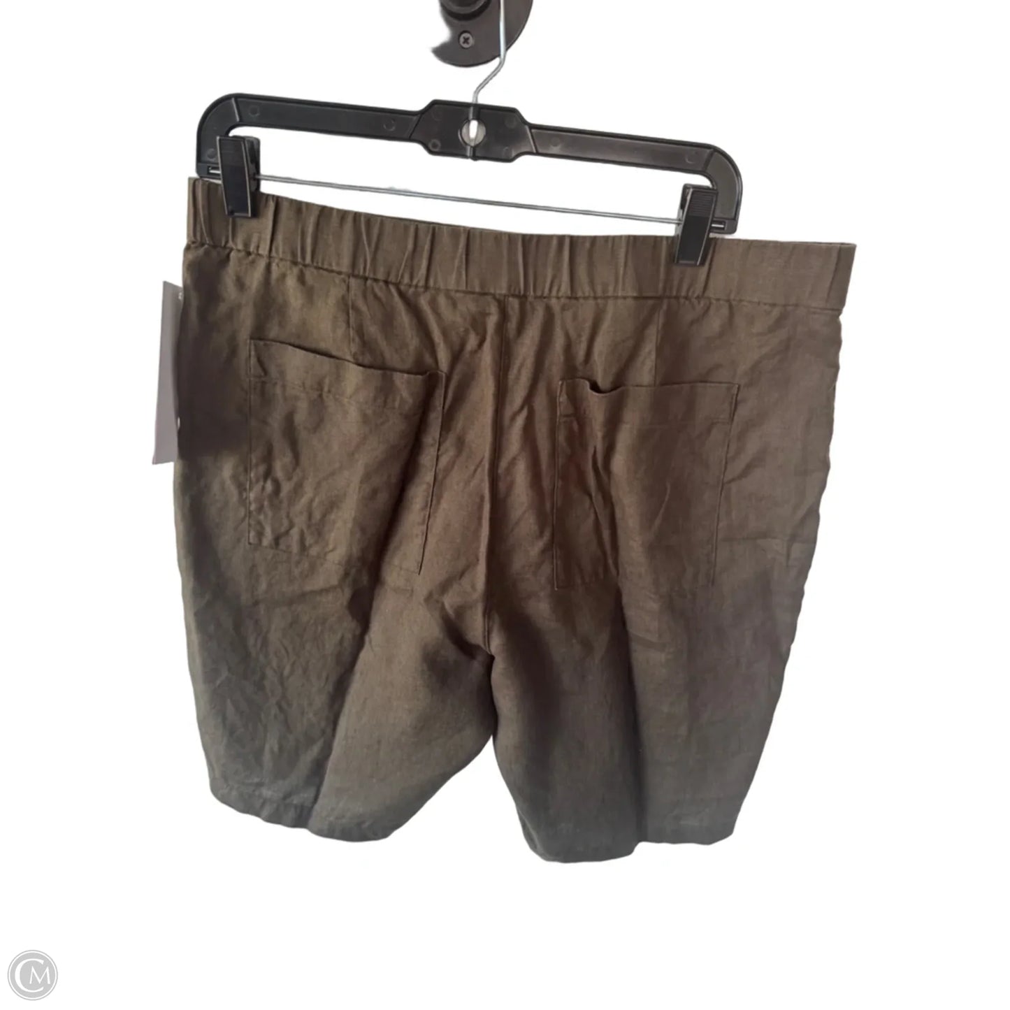 Shorts By Eileen Fisher In Green, Size: 8p