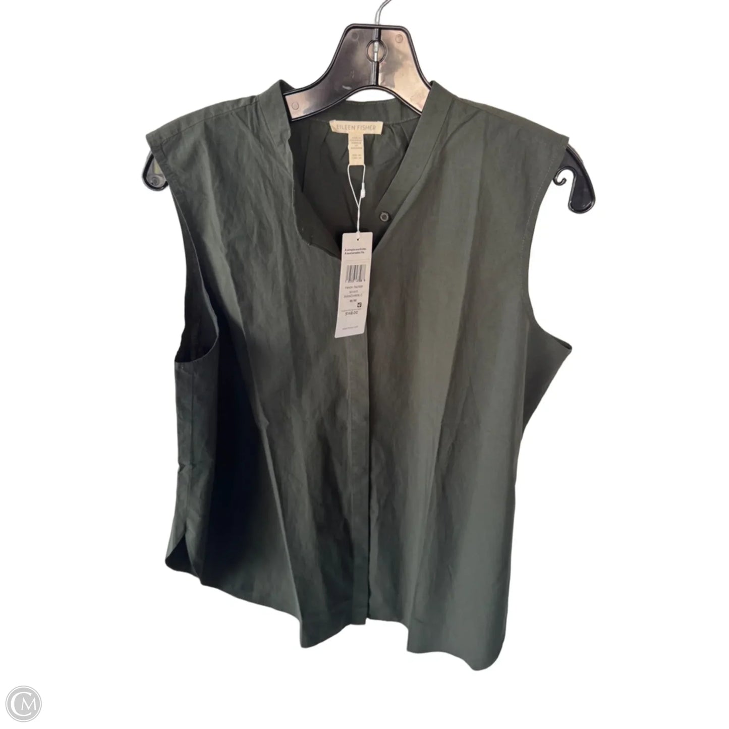 Tunic Sleeveless By Eileen Fisher In Green, Size: M