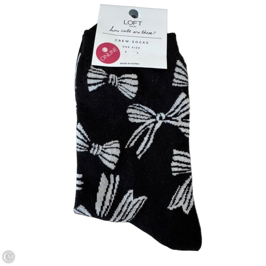 Socks By Loft In Black & White, Size: Osfm