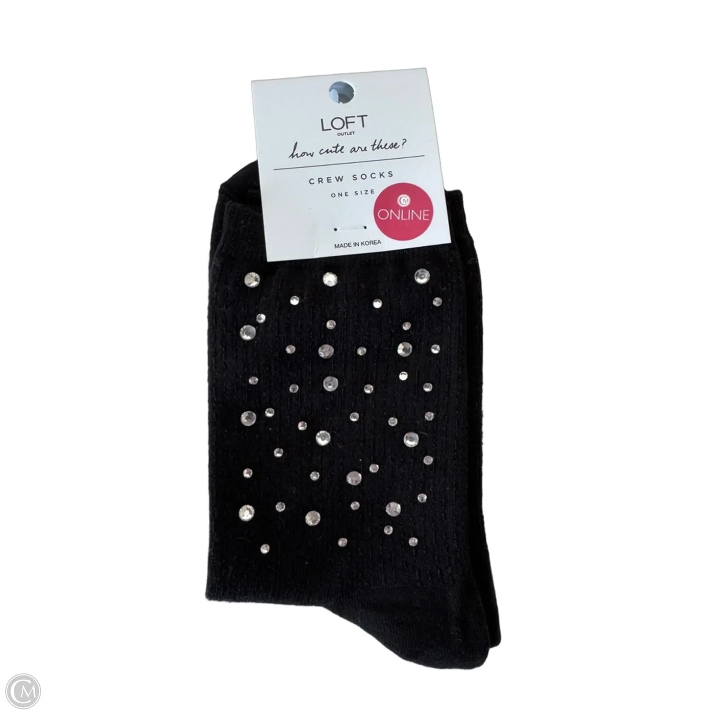 Socks By Loft In Black, Size: Osfm