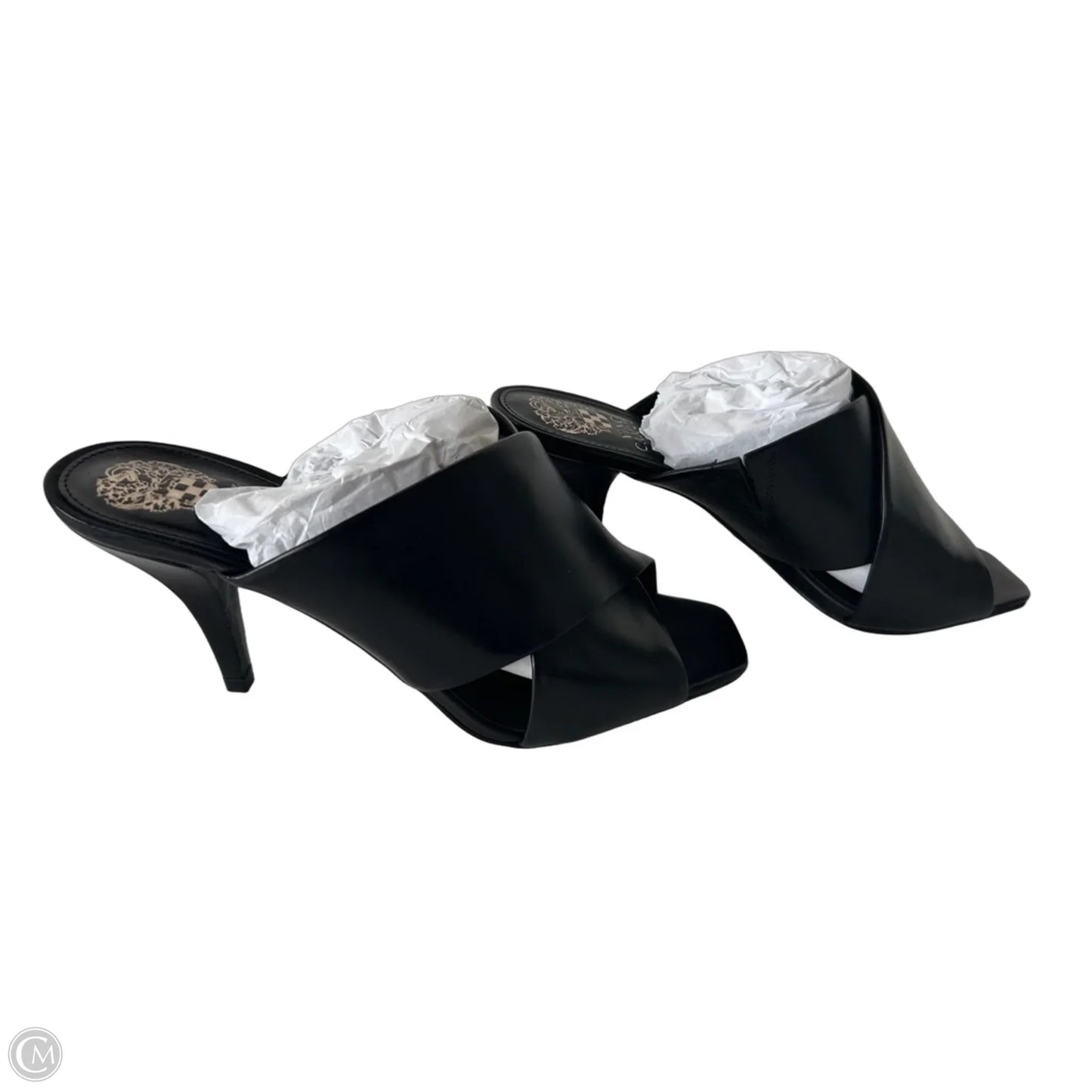 Sandals Heels Stiletto By Vince Camuto In Black, Size: 8.5