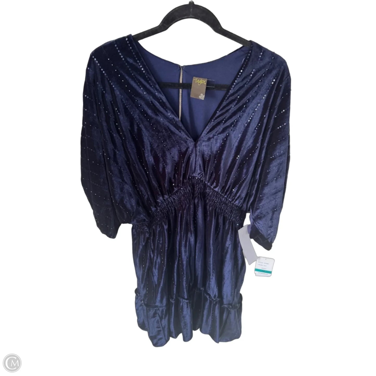 Dress Party Short By Taylor In Blue, Size: Xl