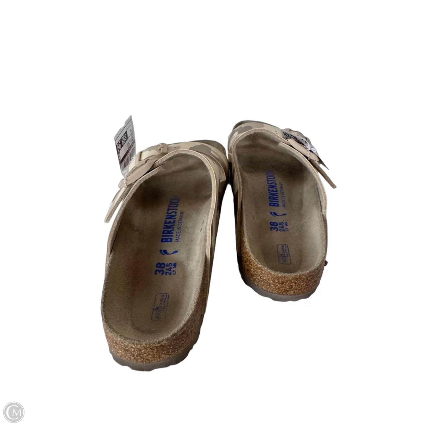 Sandals Flats By Birkenstock In Camouflage Print, Size: 7