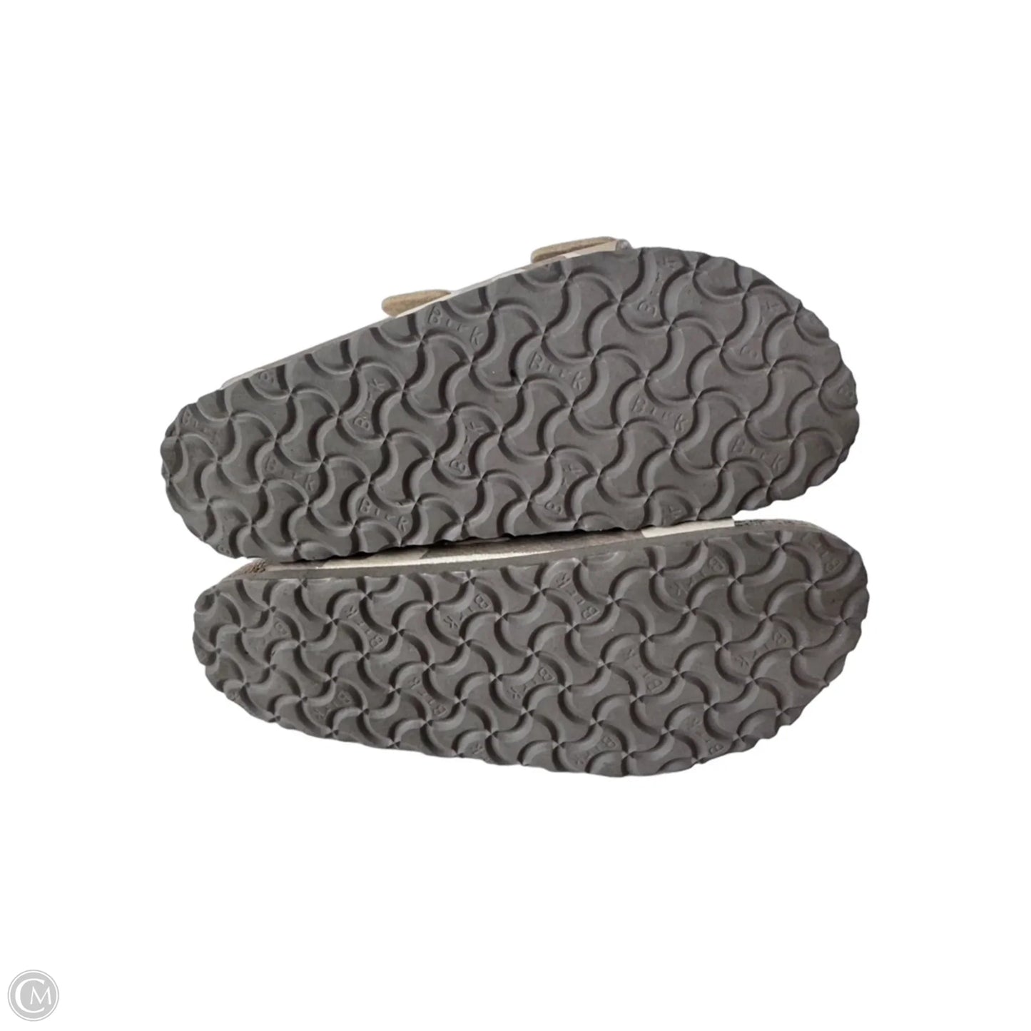 Sandals Flats By Birkenstock In Camouflage Print, Size: 7