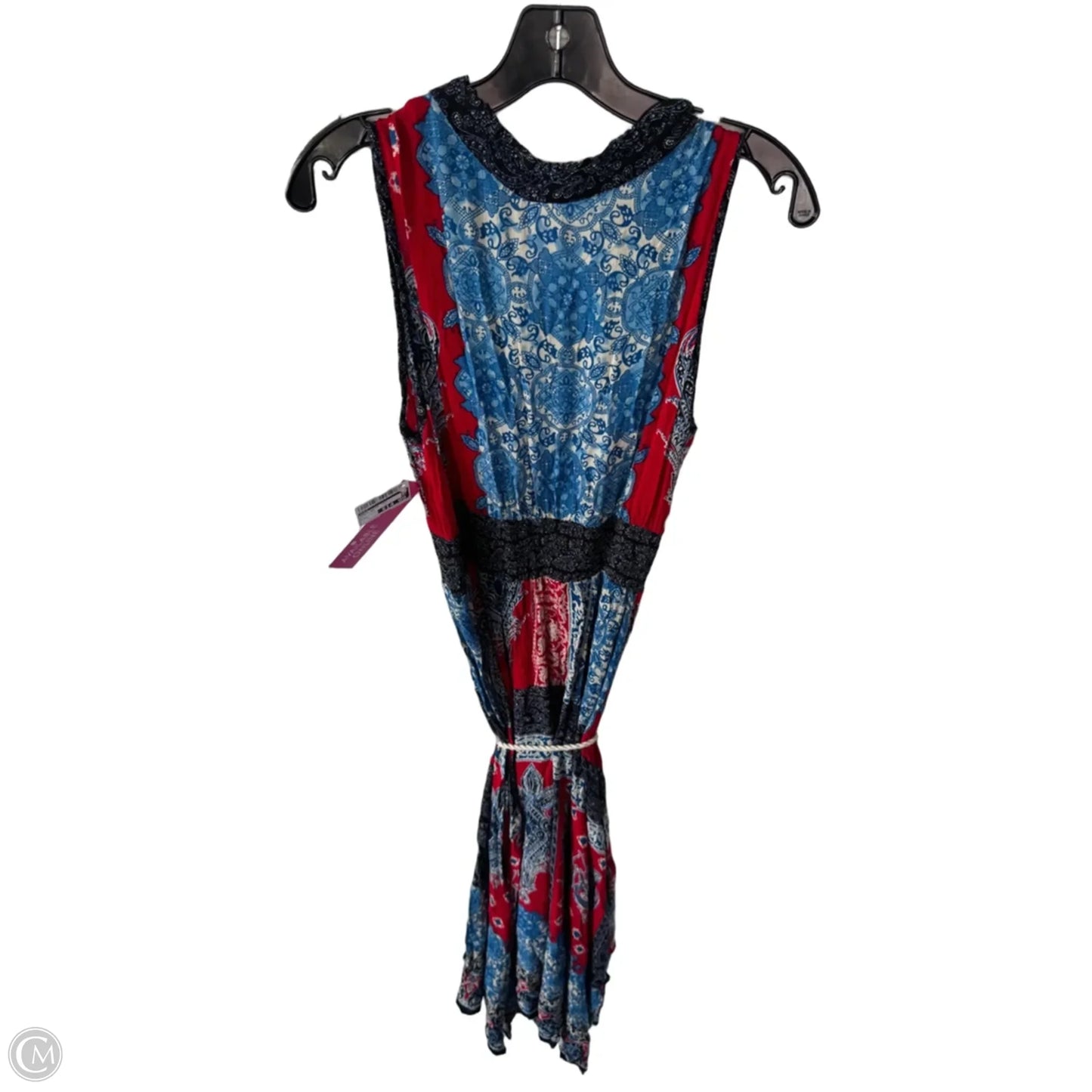 Dress Casual Midi By Bila In Blue & Red, Size: L