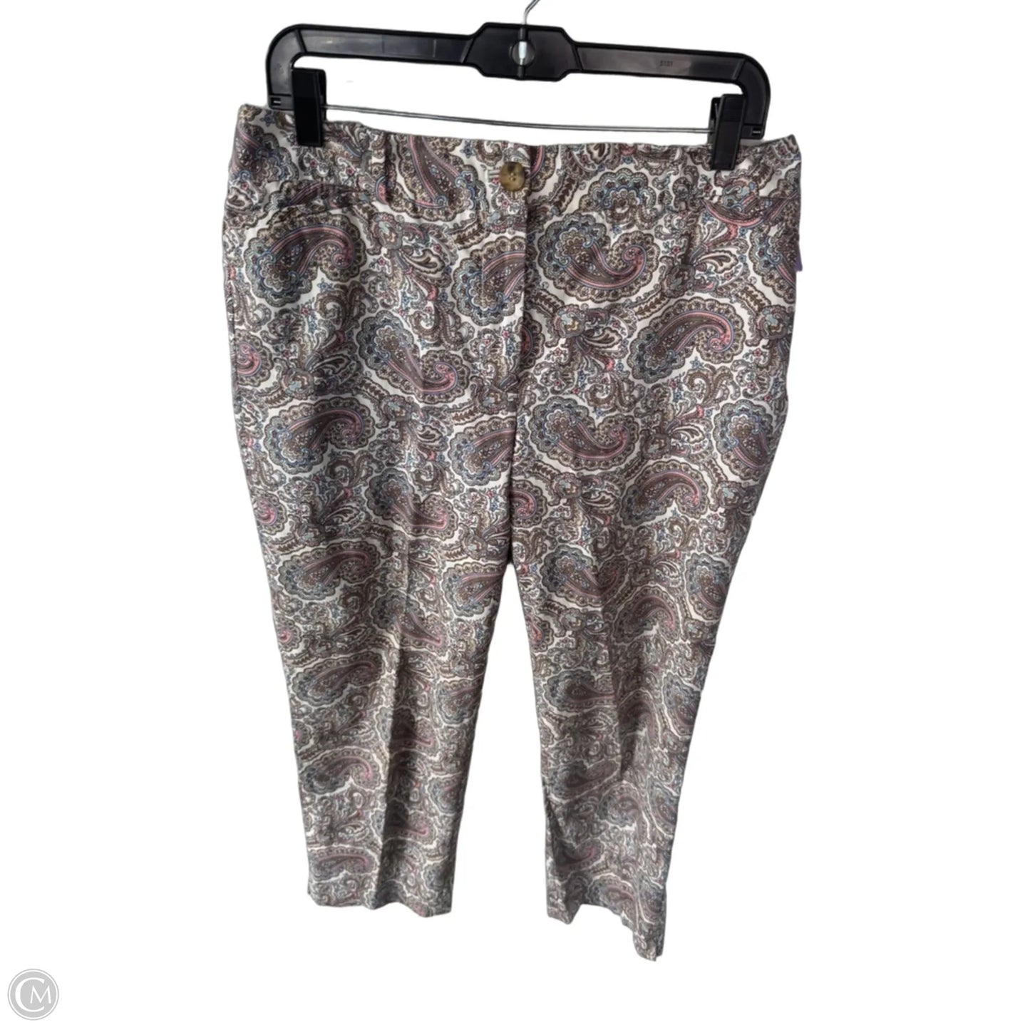 Pants Cropped By Talbots In Paisley Print, Size: 10