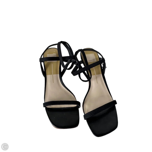 Sandals Heels Block By Dolce Vita In Black & White, Size: 9