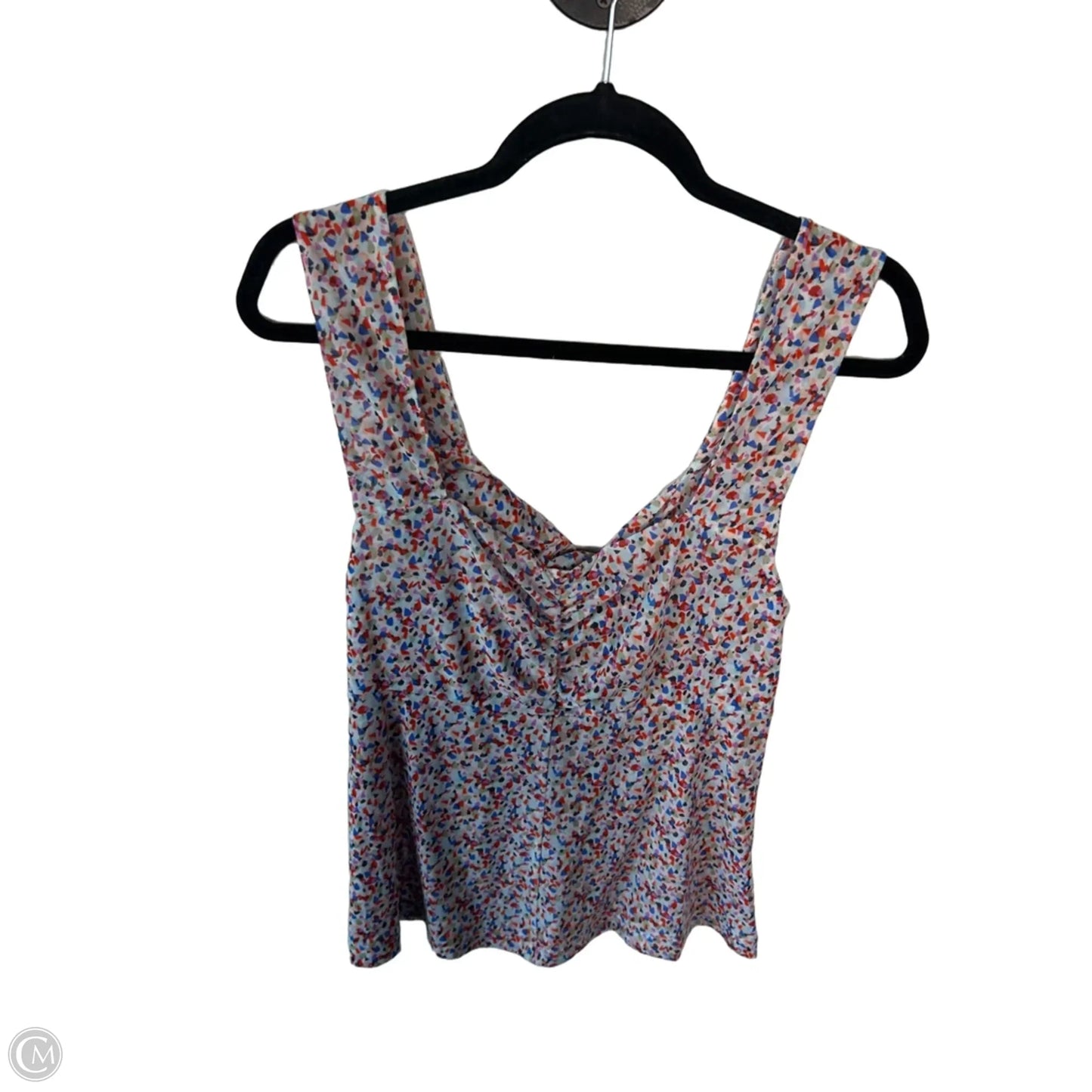 Blouse Sleeveless By Cabi In Blue & Red, Size: M