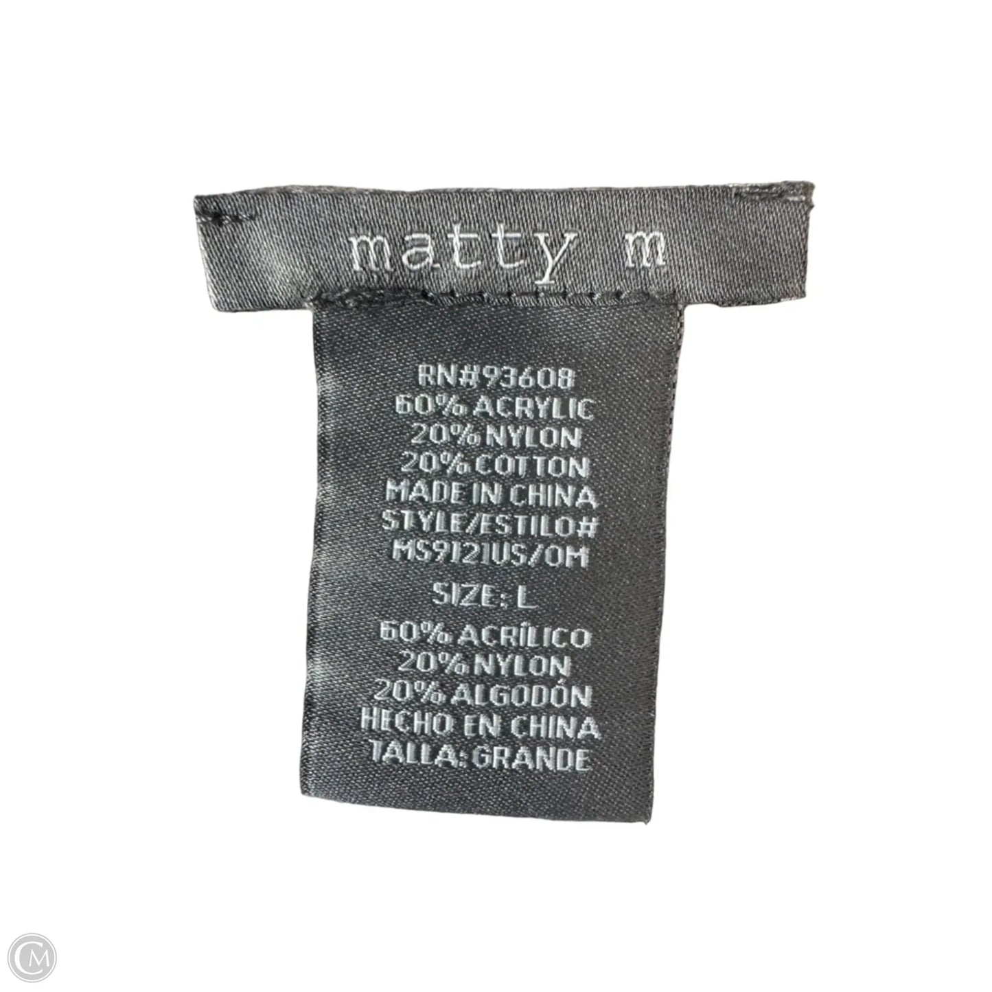 Sweater Cardigan By Matty M In Brown, Size: L