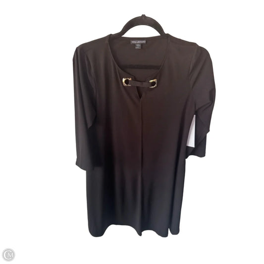 Dress Work By Nina Leonard In Black & Gold, Size: S