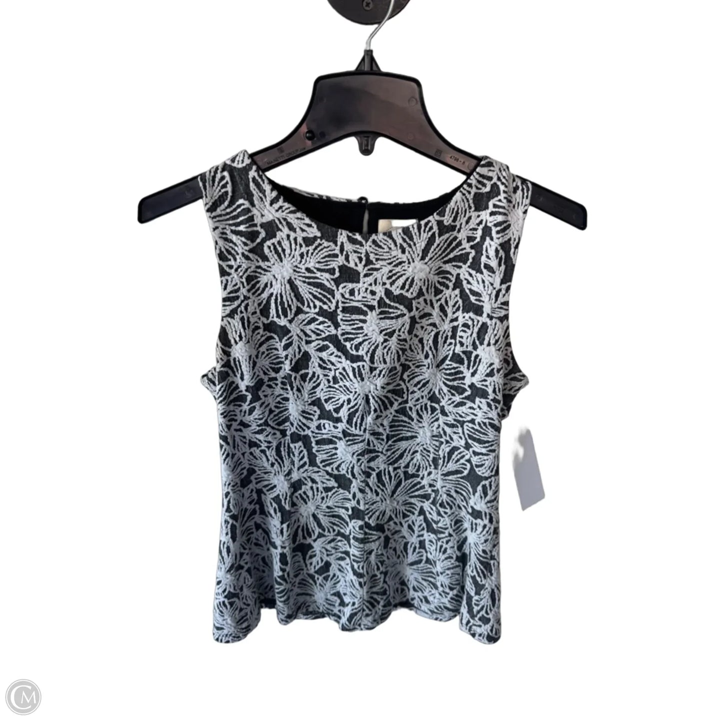 Blouse Sleeveless By Cmc In Black & White, Size: S