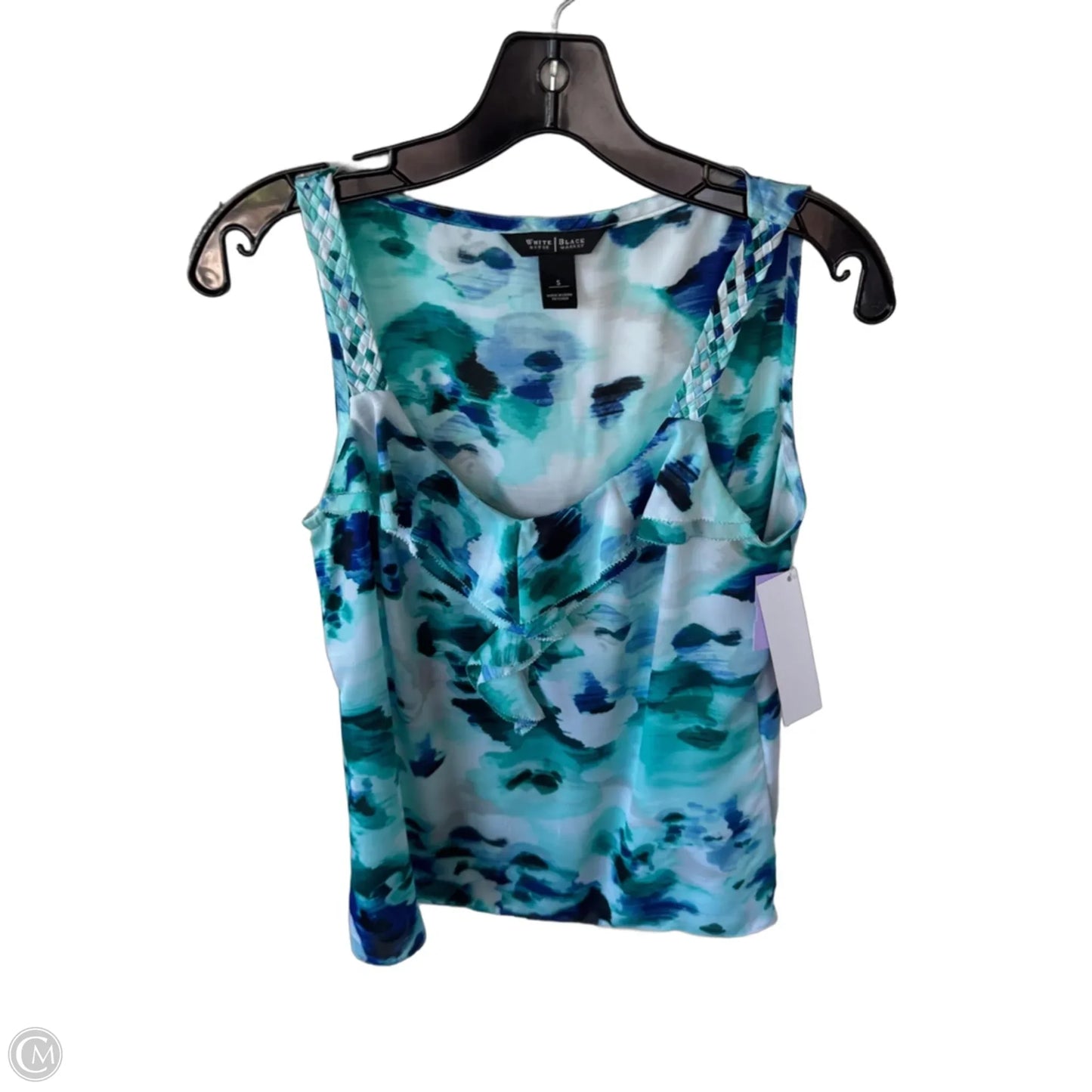 Blouse Sleeveless By White House Black Market In Blue & Green, Size: S