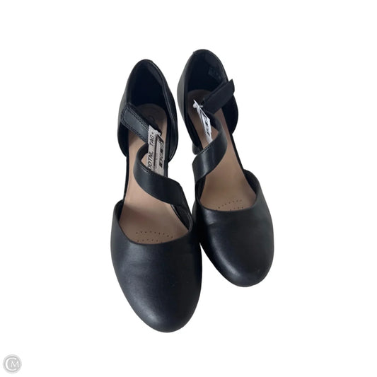 Shoes Heels Block By Clarks In Black, Size: 11