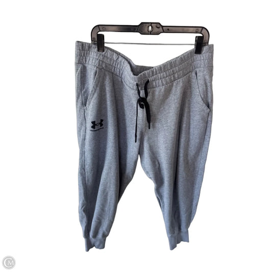 Athletic Pants By Under Armour In Grey, Size: 18