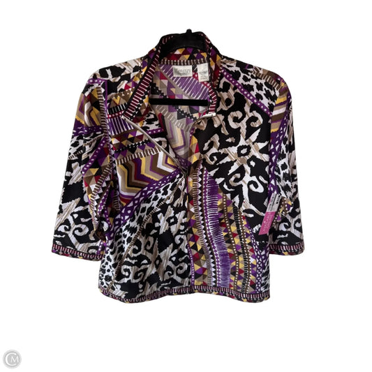 Jacket Other By Chicos In Brown & Purple, Size: L