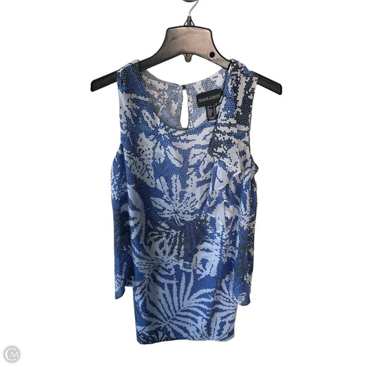 Dress Party Midi By Frank Lyman In Blue & White, Size: L