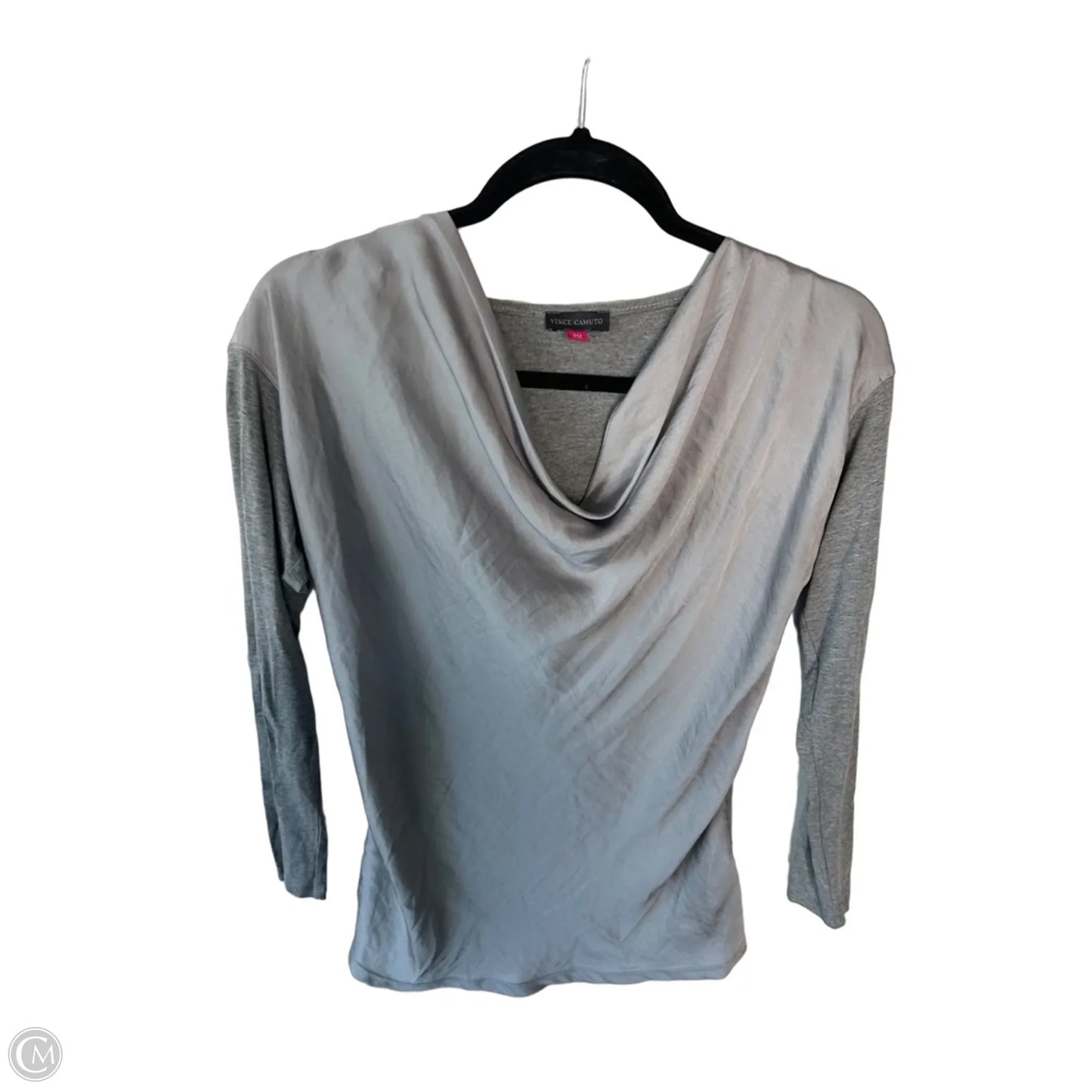 Top Long Sleeve By Vince Camuto In Grey, Size: L