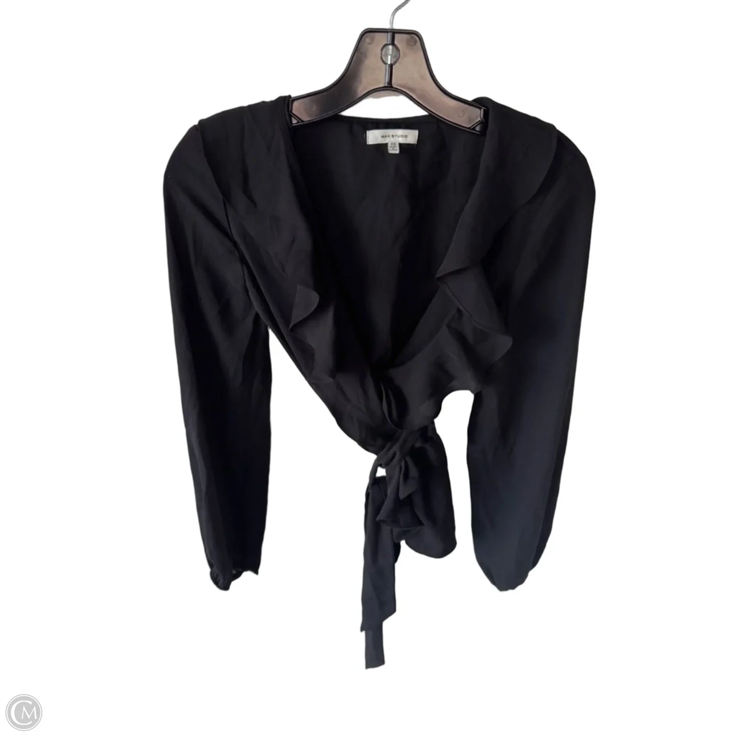 Blouse Long Sleeve By Max Studio In Black, Size: Xs