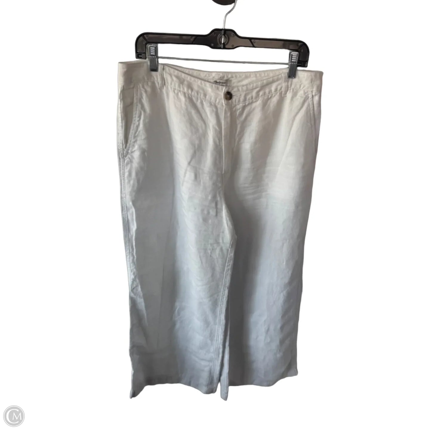 Pants Linen By Madewell In White, Size: 12