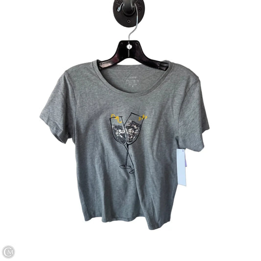 Top Short Sleeve By J. Crew In Grey, Size: S