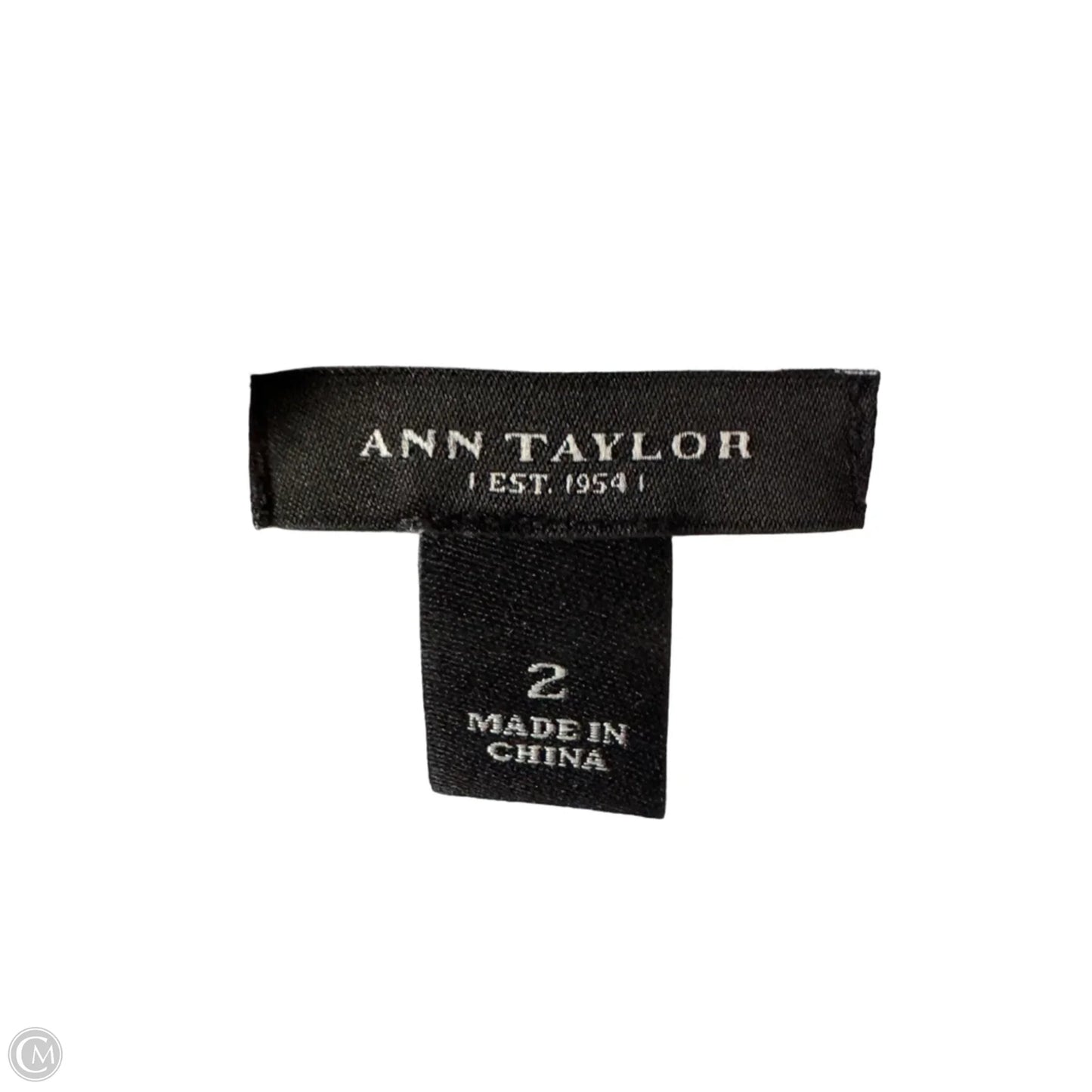 Blouse Sleeveless By Ann Taylor In Blue & White, Size: Xs