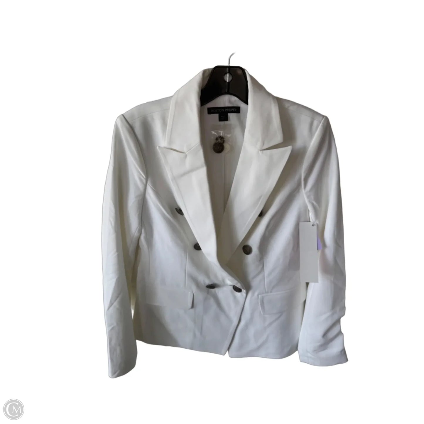 Blazer By Boston Proper In Ivory, Size: Xs