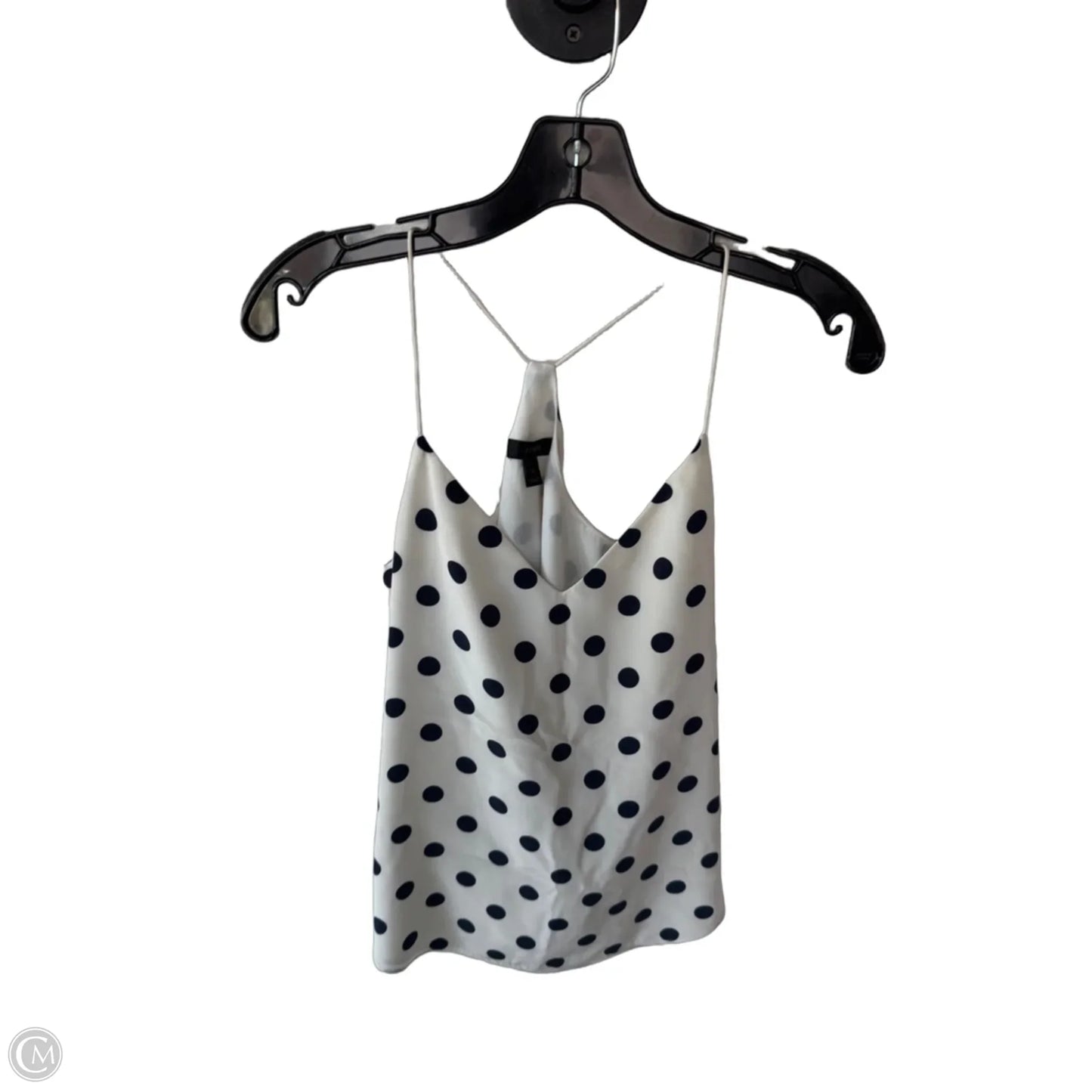 Blouse Sleeveless By J. Crew In Blue & White, Size: Xs