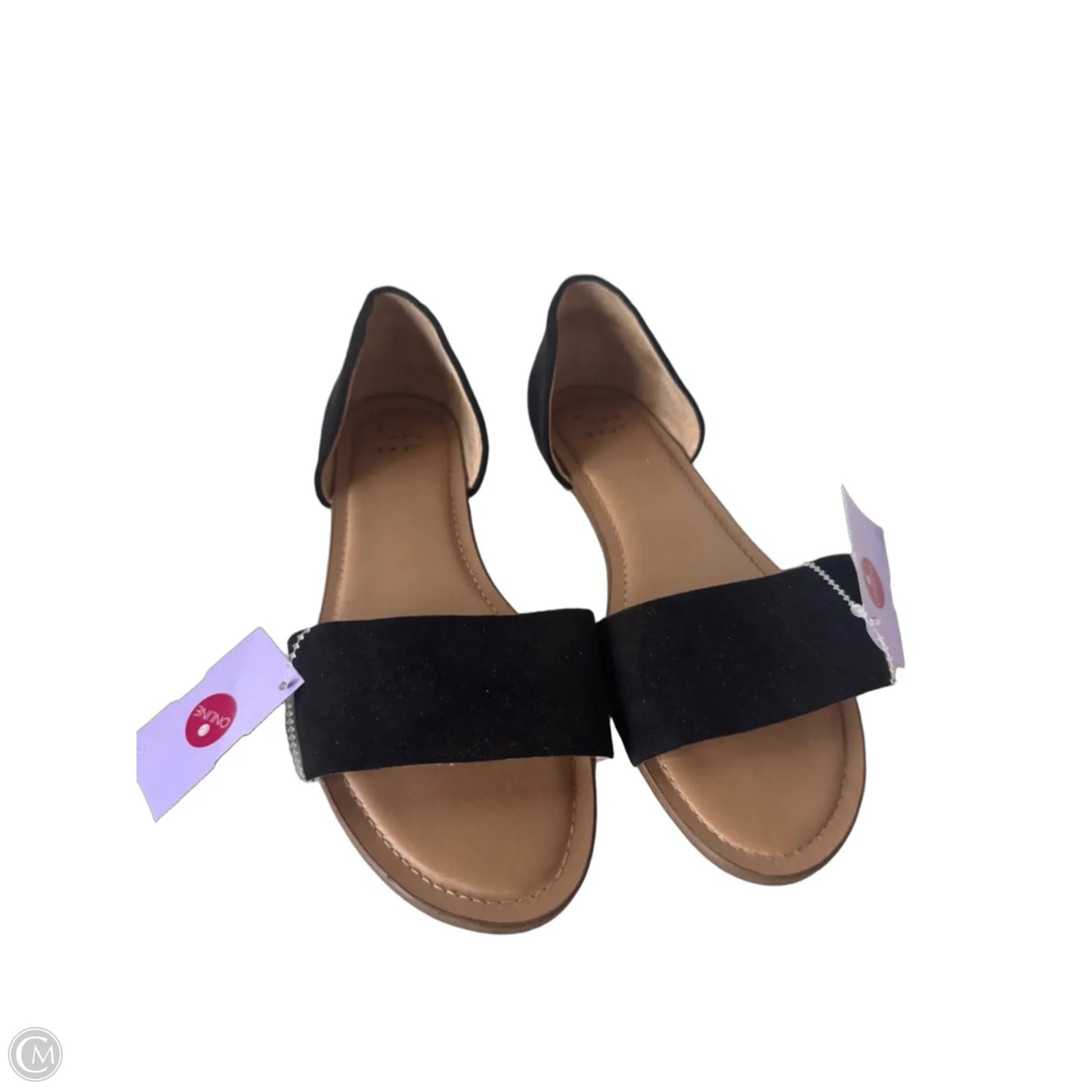 Sandals Flats By A New Day In Black, Size: 7.5