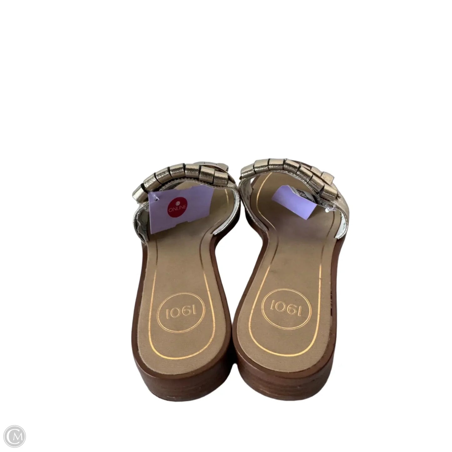 Sandals Flats By 1901 In Gold, Size: 5.5