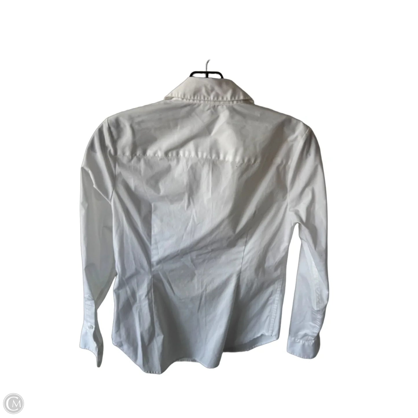 Blouse Long Sleeve By Spanx In White, Size: Xs