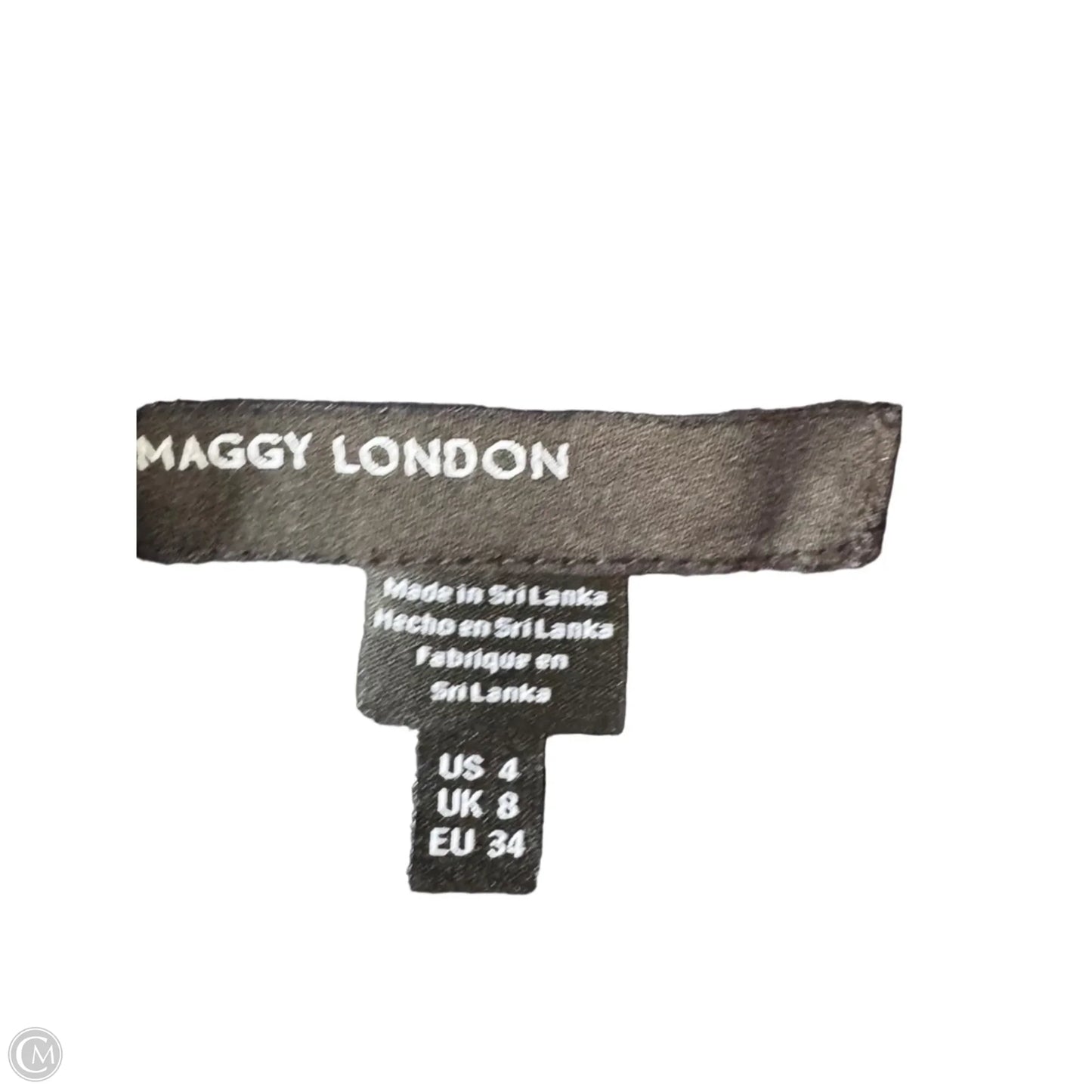 Dress Work By Maggy London In Blue & White, Size: S