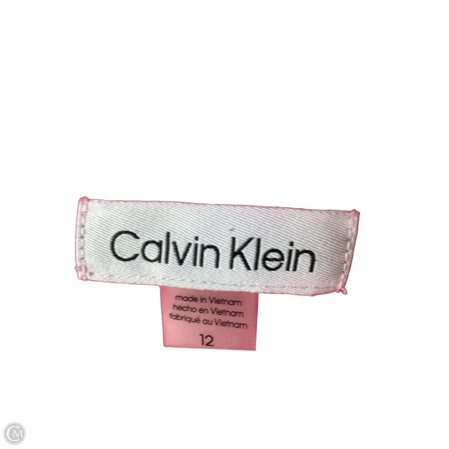 Dress Work By Calvin Klein In Pink, Size: L