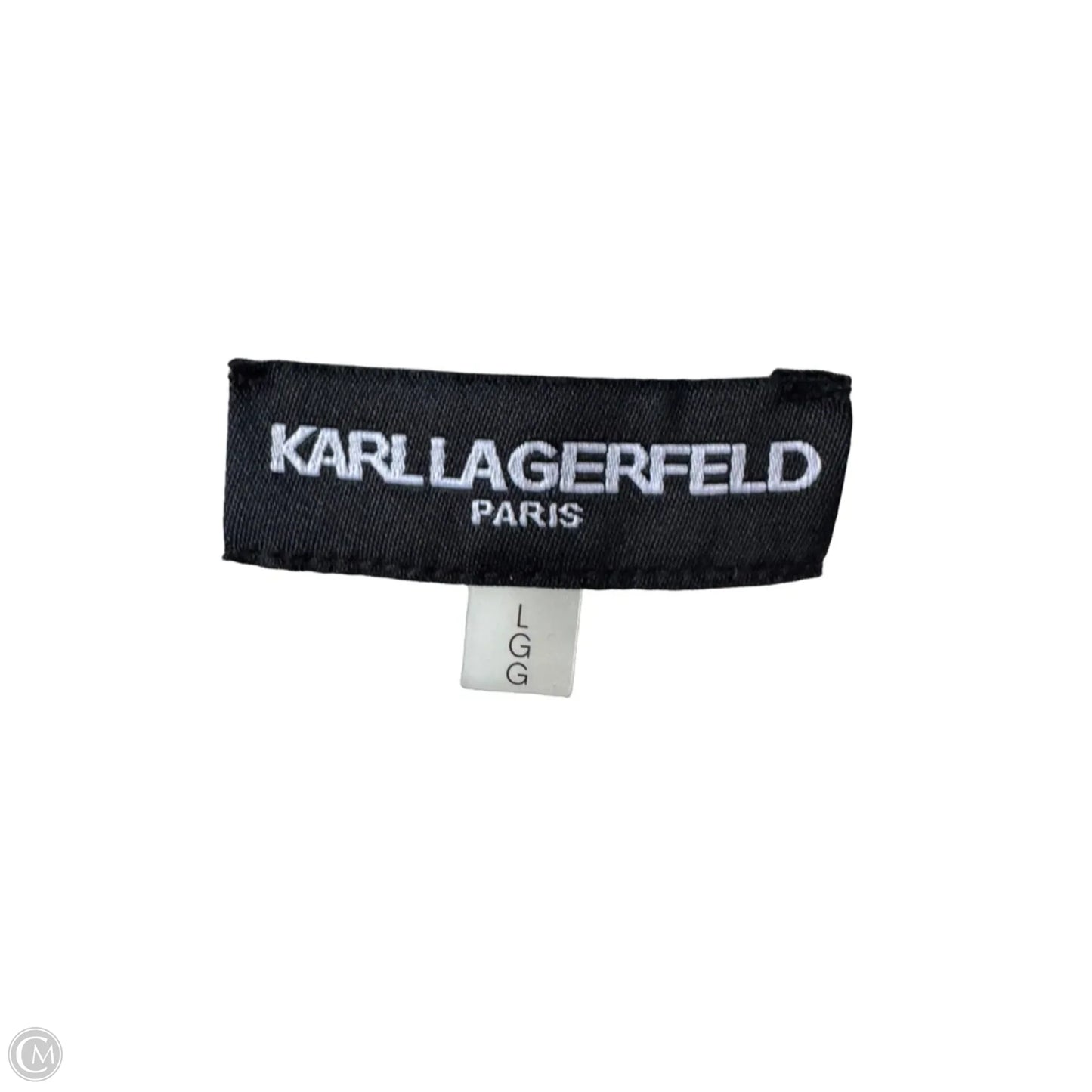 Blouse Designer By Karl Lagerfeld In Cream, Size: L