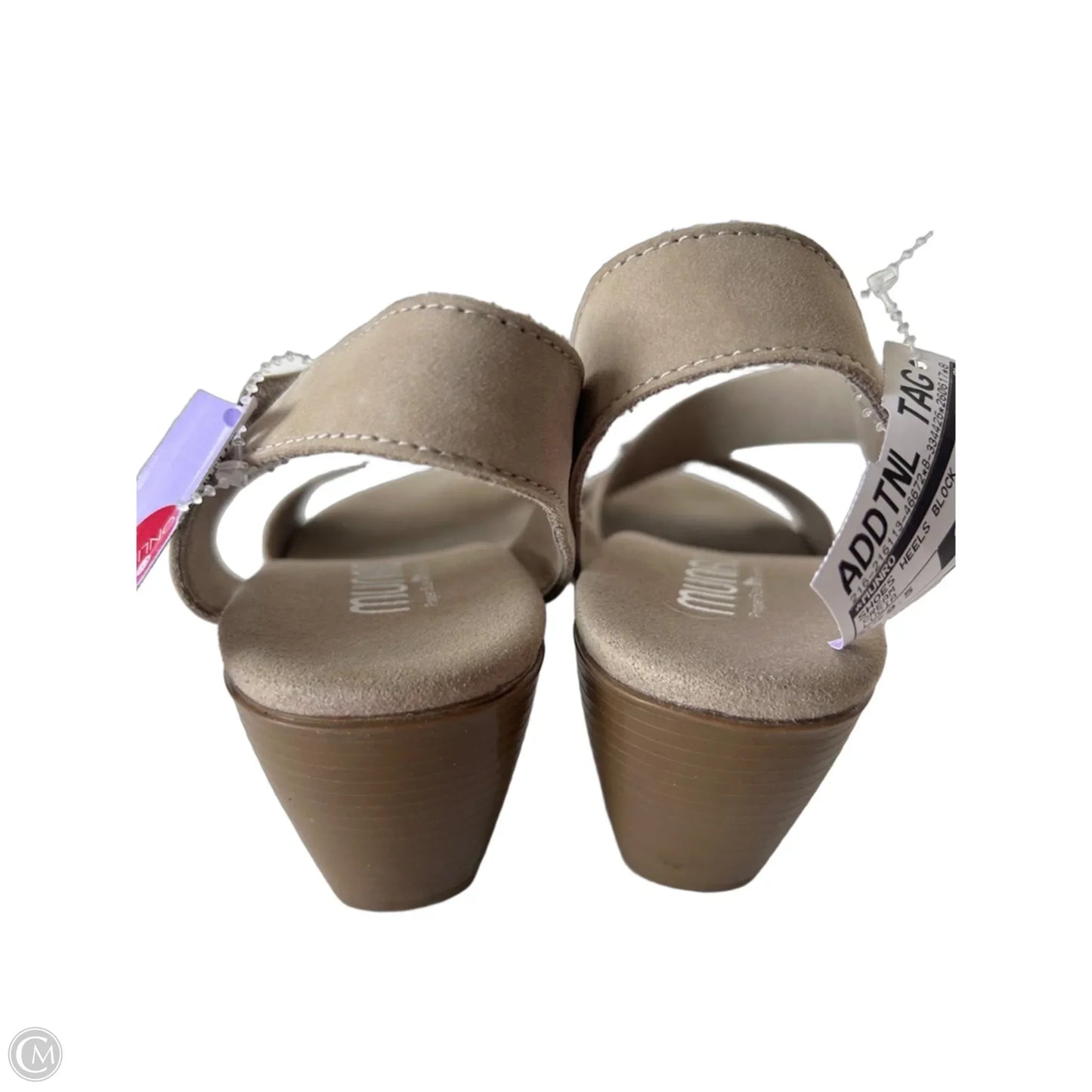 Shoes Heels Block By Munro In Cream, Size: 9.5