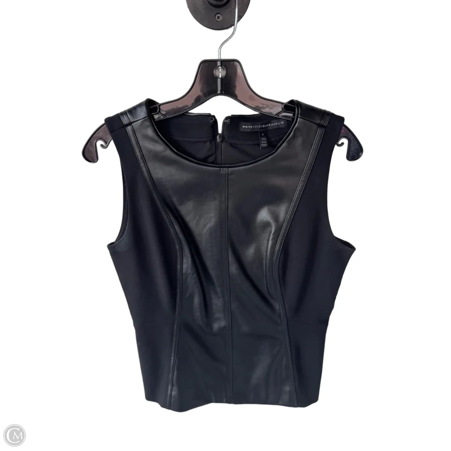Blouse Sleeveless By White House Black Market In Black, Size: S