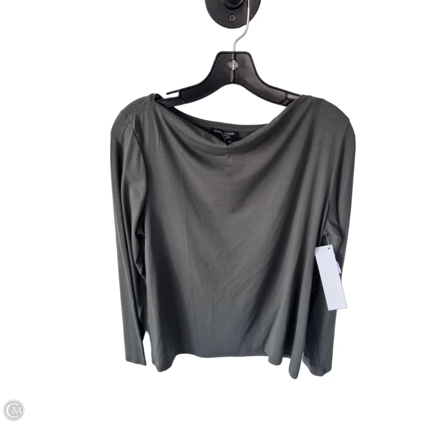 Top Long Sleeve By Eileen Fisher In Grey, Size: M