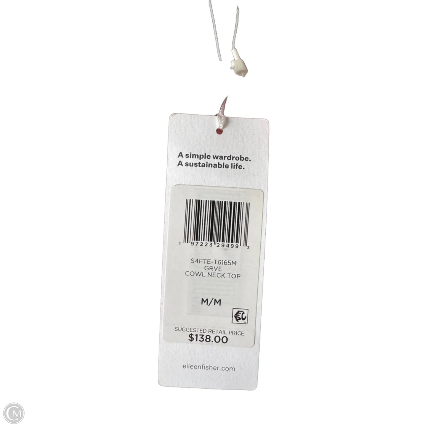 Top Long Sleeve By Eileen Fisher In Grey, Size: M