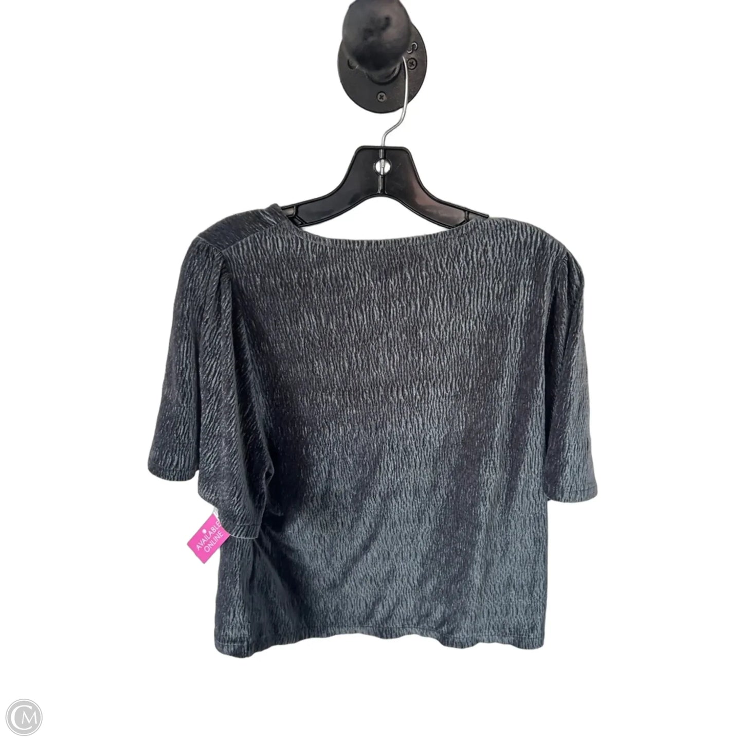 Top Short Sleeve By Madewell In Green & Grey, Size: M