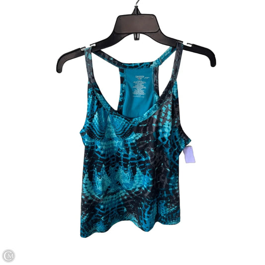 Athletic Tank Top By Danskin In Black & Blue, Size: Xxl