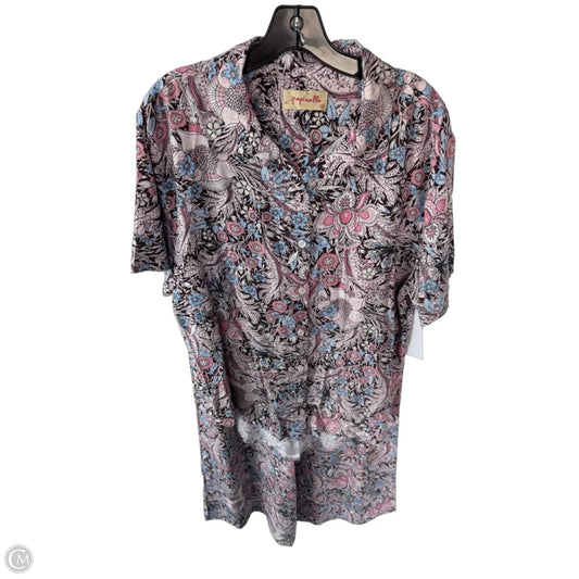 Pajamas 2pc By Clothes Mentor In Brown & Pink, Size: M