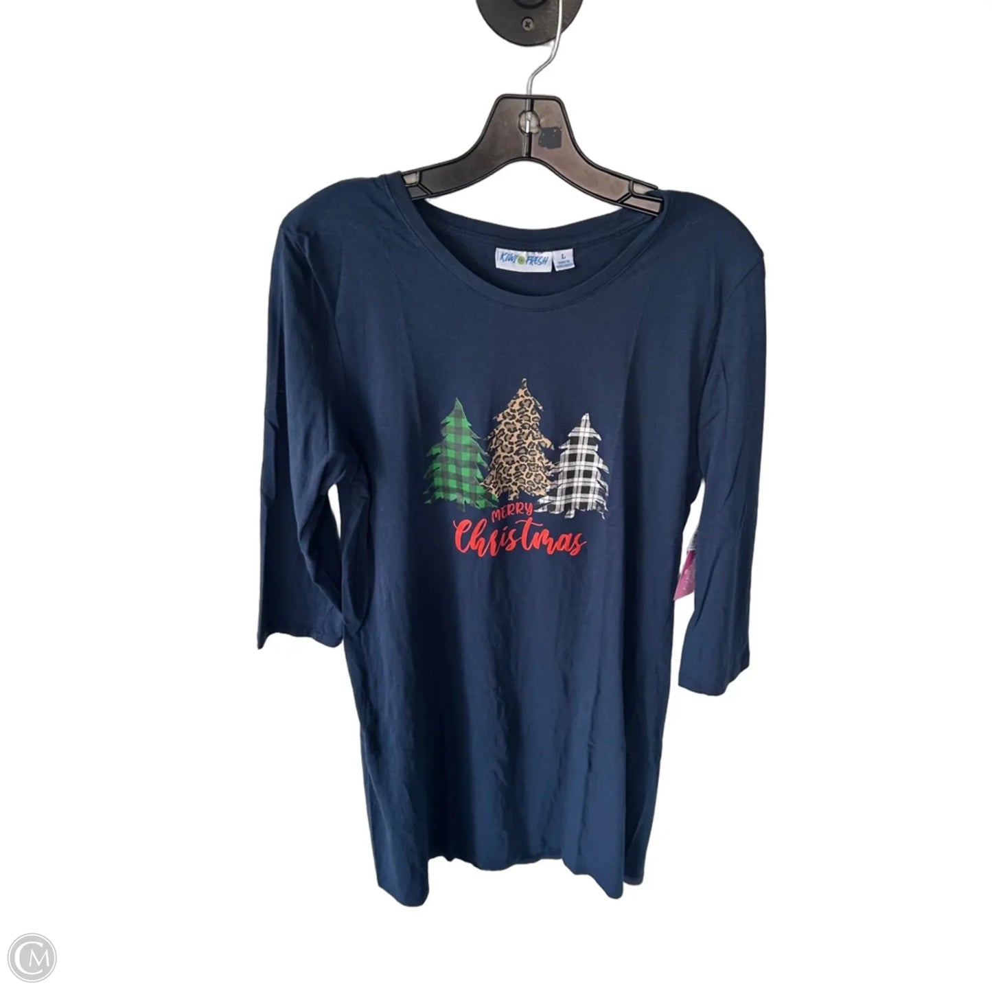 Nightgown By Cme In Blue & Red, Size: L