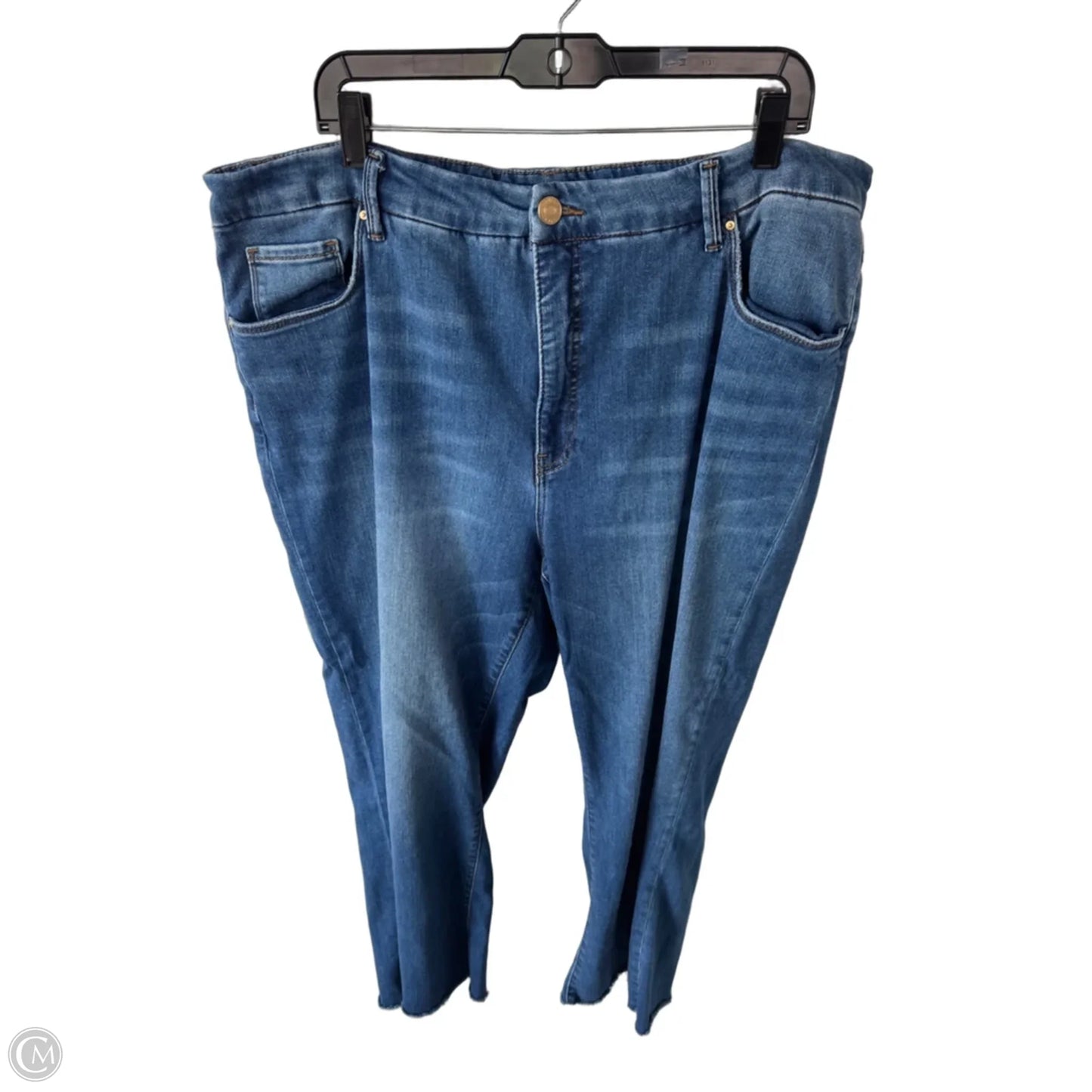 Jeans Wide Leg By Kut In Blue Denim, Size: 20