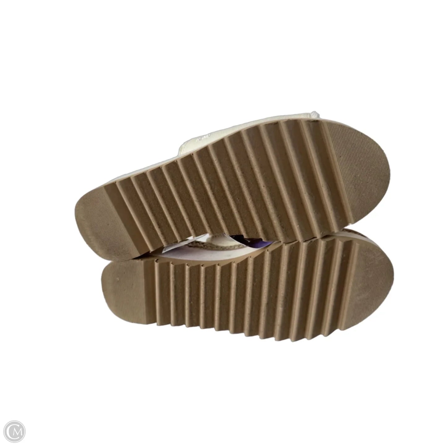 Sandals Heels Wedge By Toms In Cream, Size: 6.5