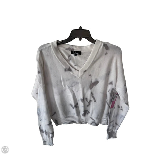 Sweater By Lulus In Grey & White, Size: Xl