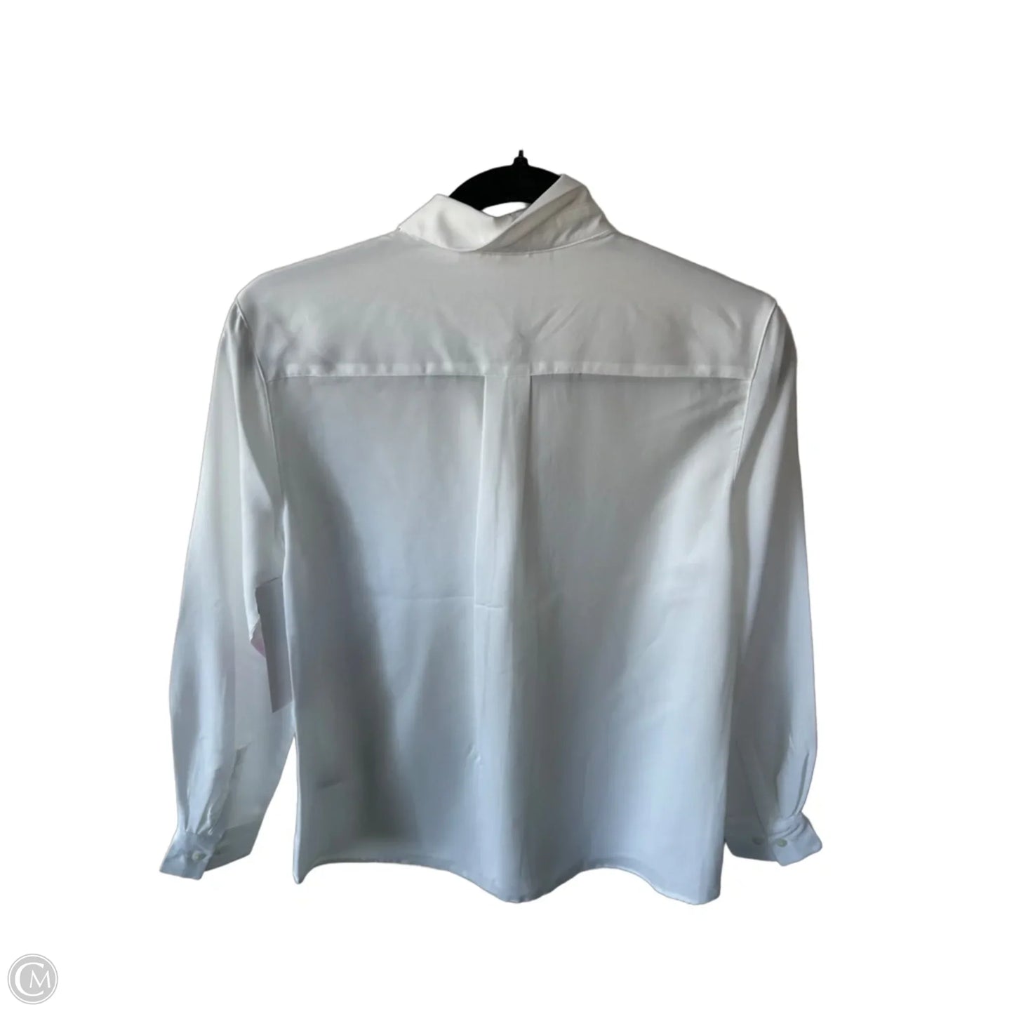 Blouse Long Sleeve By Uniqlo In White, Size: Xs