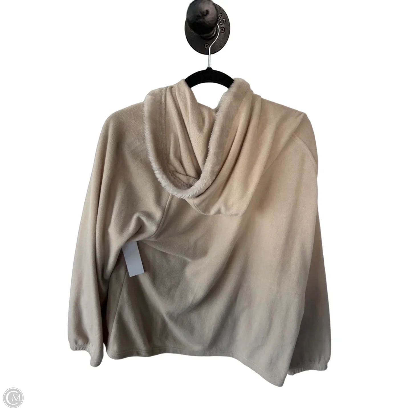 Jacket Fleece By Zoey Beth In Cream, Size: 2x