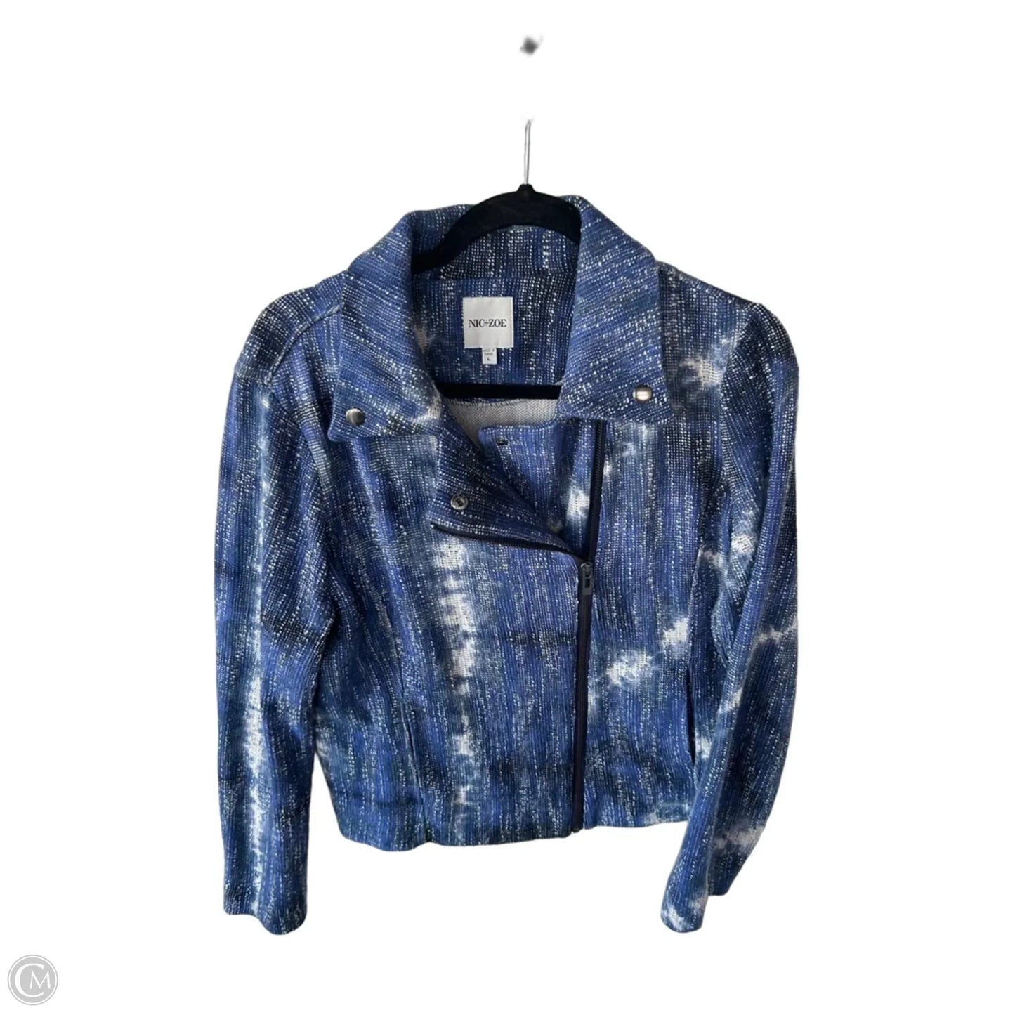 Blazer By Nic + Zoe In Blue & White, Size: L