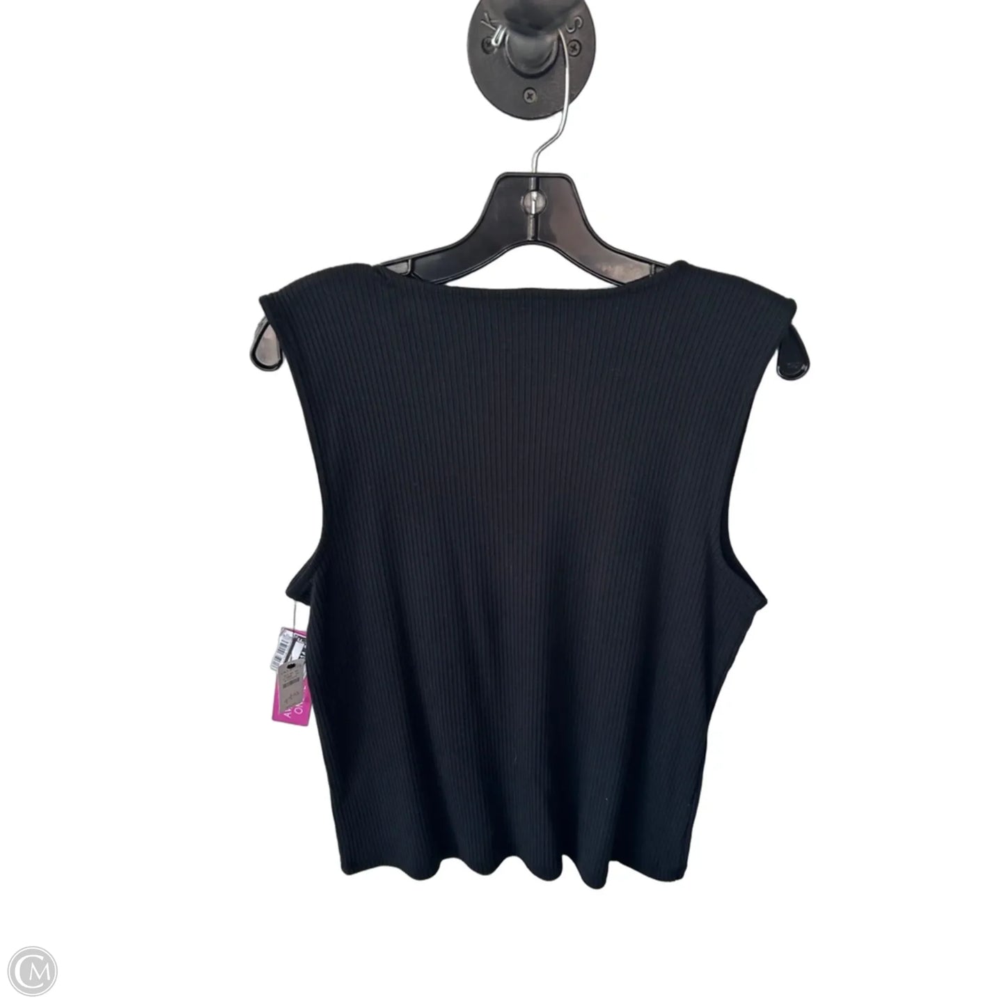 Top Sleeveless By Talbots In Black, Size: L