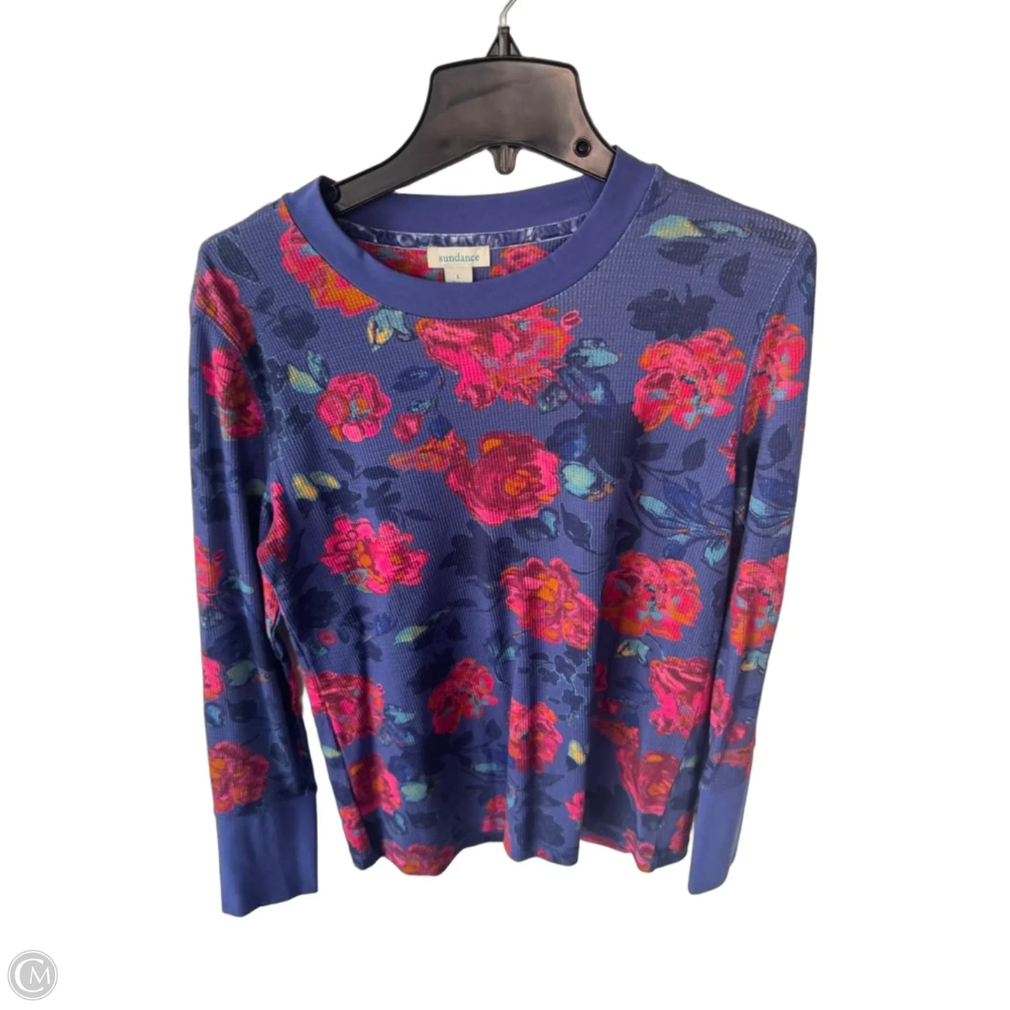 Top Long Sleeve By Sundance In Blue & Pink, Size: L